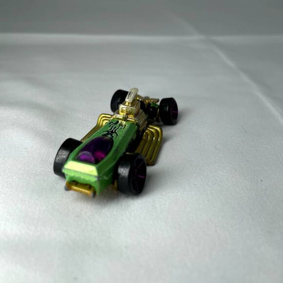 Hot Wheels Rigor Motor Mystery Dragster 1994 Green Vintage Race Car 1:64 Used - Picture 5 of 7